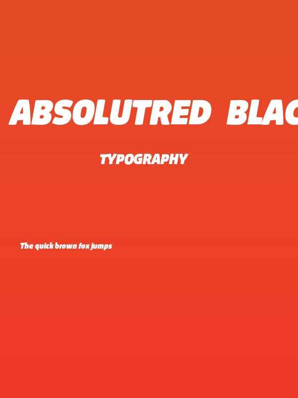AbsolutRed-BlackItalic Poster
