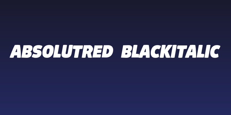AbsolutRed-BlackItalic Social Header