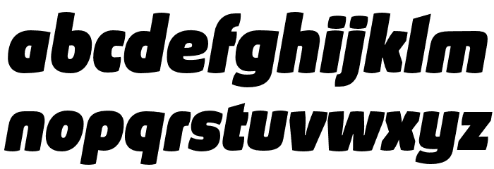 AbsolutRed-BlackItalic Шрифта строчной
