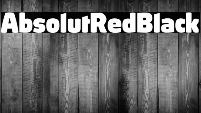 AbsolutRed-Black Font examples