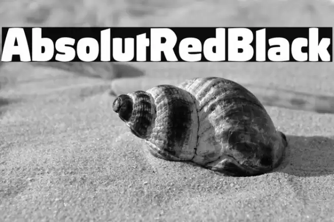 AbsolutRed-Black Font examples