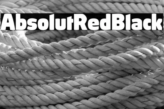 AbsolutRed-Black Font examples