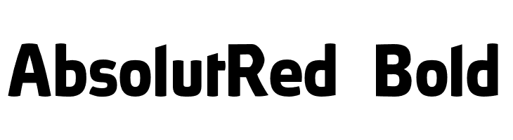 AbsolutRed-Bold  Frei Schriftart Herunterladen