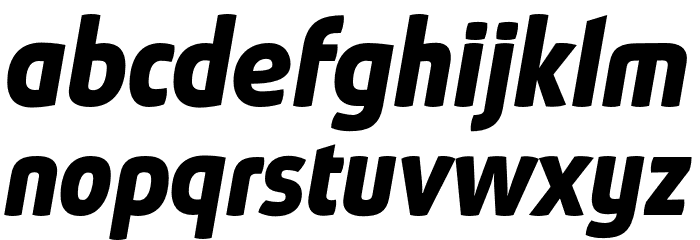 AbsolutRed-BoldItalic Font LOWERCASE