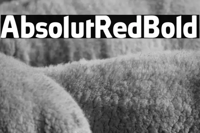 AbsolutRed-Bold Шрифта examples