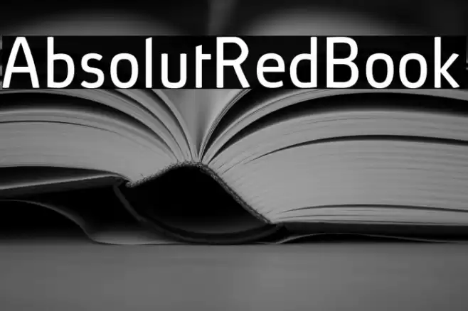 AbsolutRed-Book Font examples