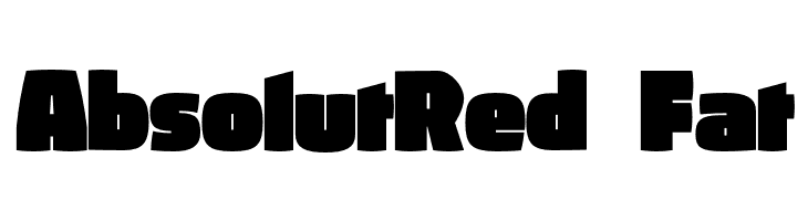 AbsolutRed-Fat  Free Fonts Download
