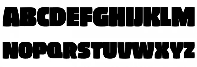 AbsolutRed-Fat Schriftart Groß