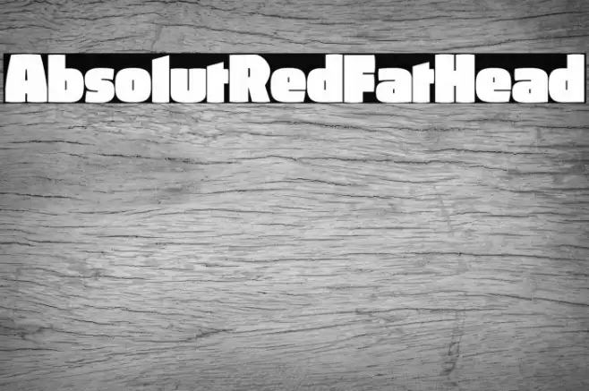 AbsolutRed-FatHead Font examples