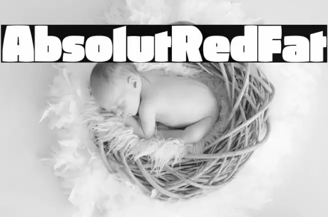 AbsolutRed-Fat Font examples