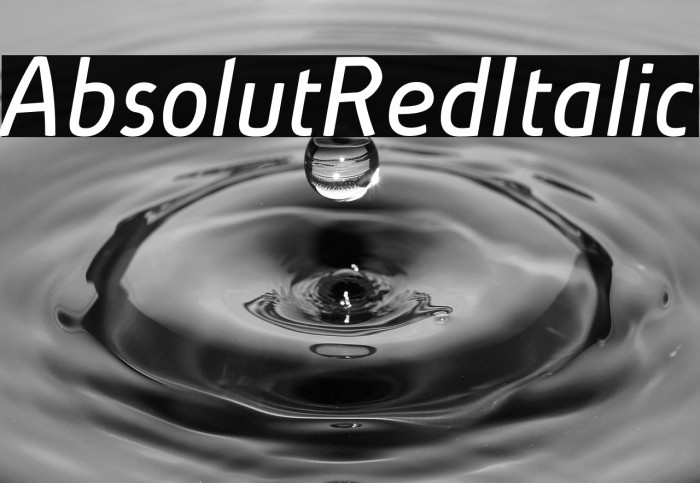 AbsolutRed-Italic Example 1