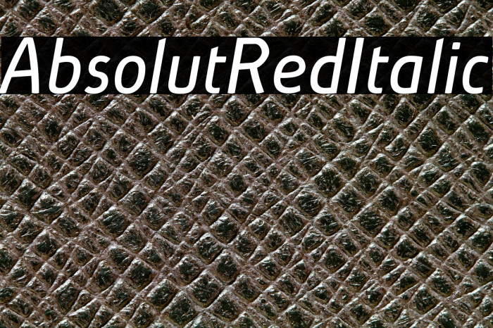 AbsolutRed-Italic Example 3