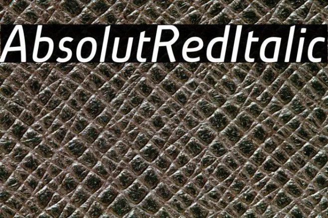 AbsolutRed-Italic Example 3