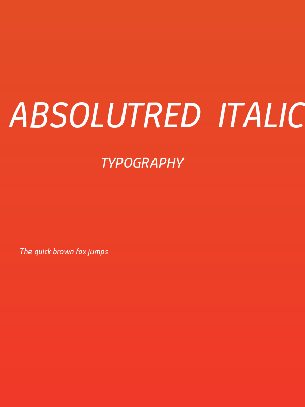 AbsolutRed-Italic Poster