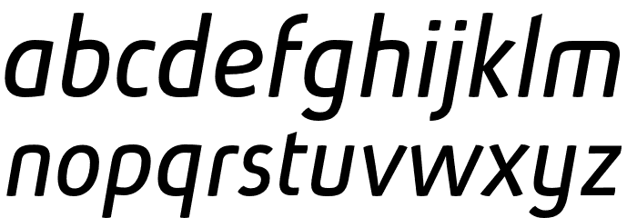 AbsolutRed-Italic Font LOWERCASE