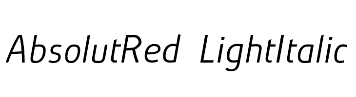 AbsolutRed-LightItalic  Fuentes Gratis Descargar