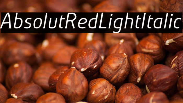 AbsolutRed-LightItalic Example 2