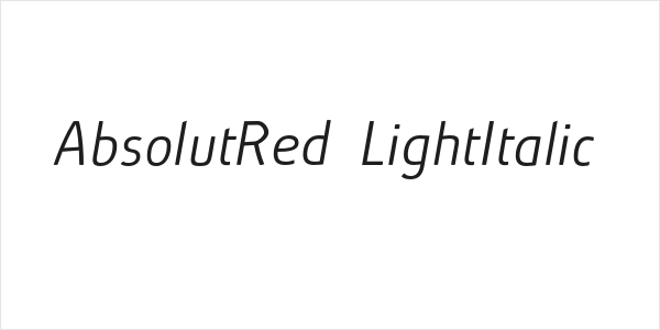 AbsolutRed-LightItalic Logo