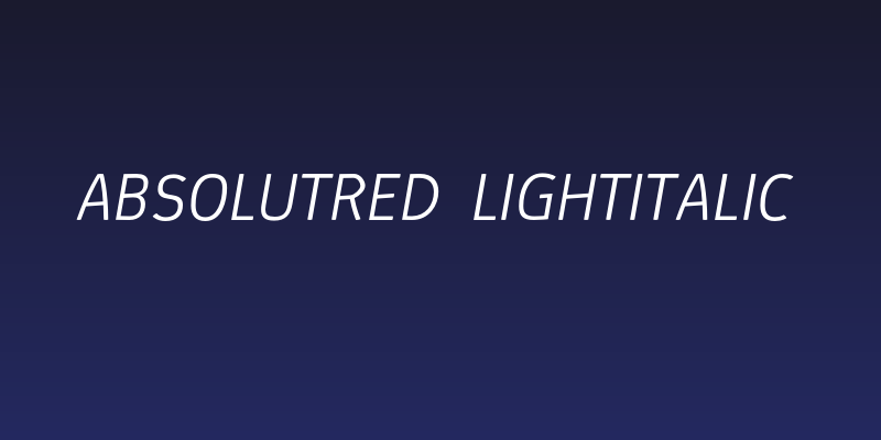 AbsolutRed-LightItalic Social Header