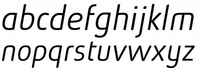 AbsolutRed-LightItalic 字体 小写