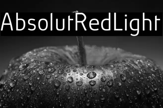 AbsolutRed-Light Font examples