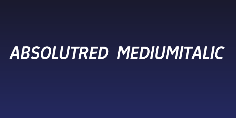 AbsolutRed-MediumItalic Social Header