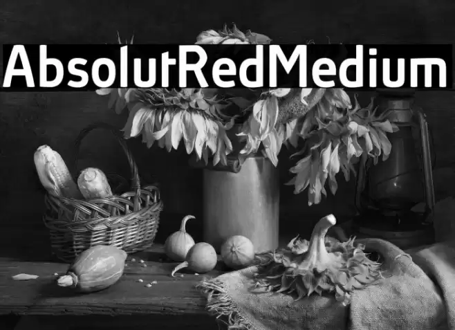 AbsolutRed-Medium Fonte examples