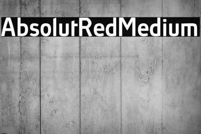 AbsolutRed-Medium Fonte examples