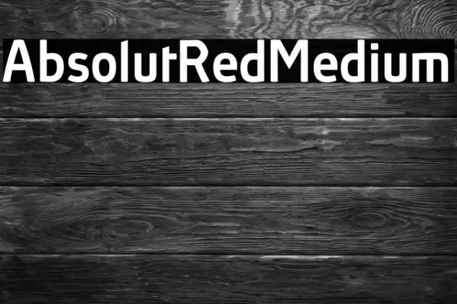 AbsolutRed-Medium Fonte examples