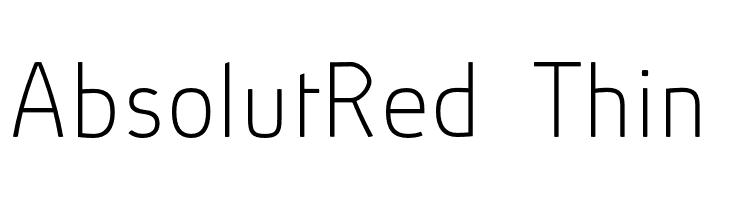 AbsolutRed-Thin  Скачать бесплатные шрифты