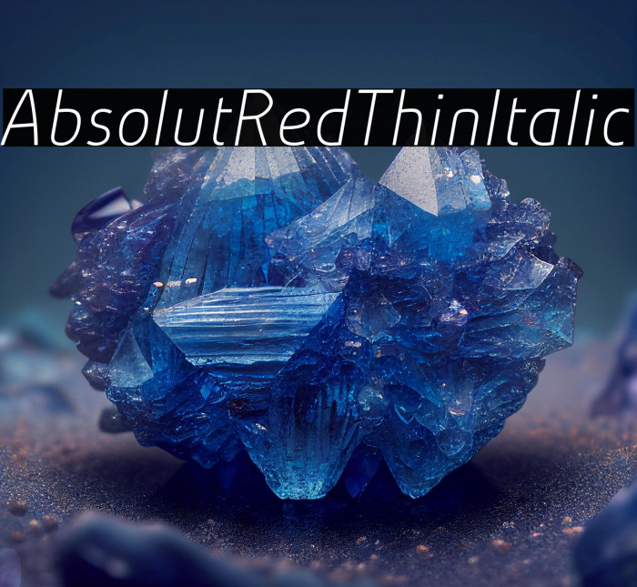 AbsolutRed-ThinItalic Example 3