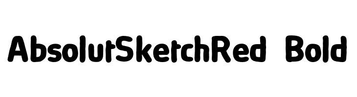 AbsolutSketchRed-Bold  フリーフォントのダウンロード