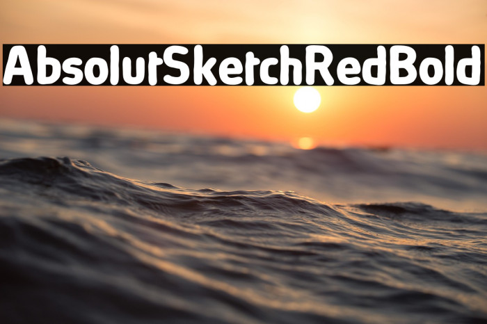 AbsolutSketchRed-Bold Example 3