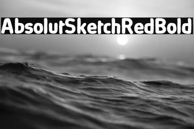 AbsolutSketchRed-Bold Font examples