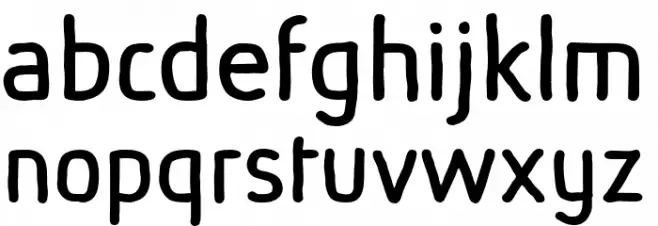 AbsolutSketchRed-Book Schriftart Kleinbuchstaben