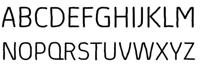 AbsolutSketchRed-Light Schriftart Groß