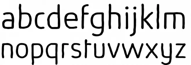 AbsolutSketchRed-Light Schriftart Kleinbuchstaben