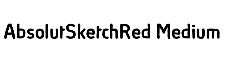 AbsolutSketchRed-Medium  नि: शुल्क फ़ॉन्ट्स डाउनलोड