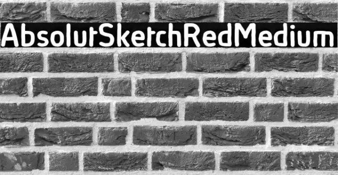 AbsolutSketchRed-Medium Font examples