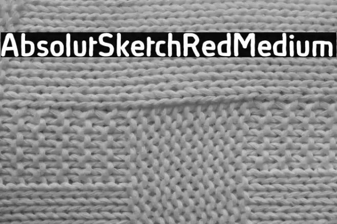 AbsolutSketchRed-Medium Font examples