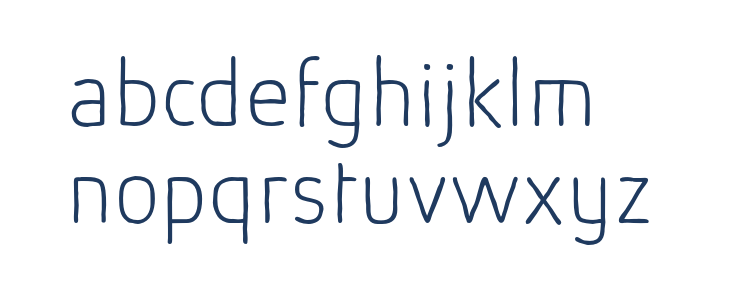 AbsolutSketchRed-Thin Lowercase