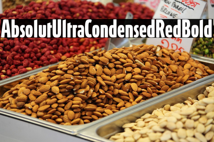 AbsolutUltraCondensedRed-Bold Example 1