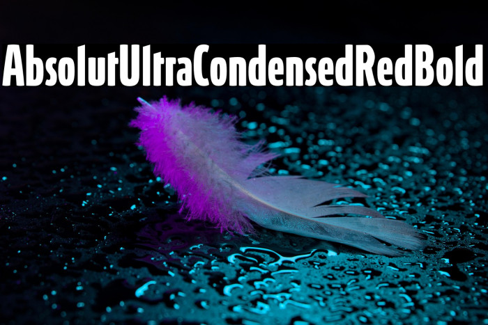 AbsolutUltraCondensedRed-Bold Example 2