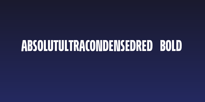AbsolutUltraCondensedRed-Bold Social Header