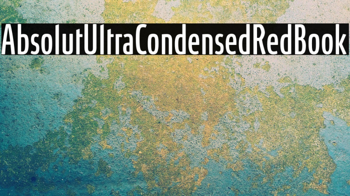AbsolutUltraCondensedRed-Book Example 3