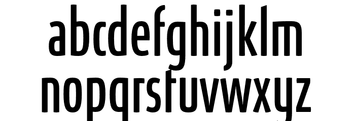 AbsolutUltraCondensedRed-Book Font LOWERCASE