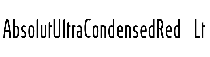 AbsolutUltraCondensedRed-Lt  font caratteri gratis