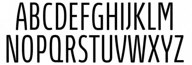 AbsolutUltraCondensedRed-Lt Schriftart Groß