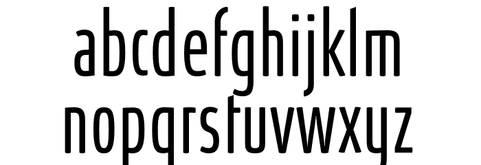 AbsolutUltraCondensedRed-Lt Font LOWERCASE