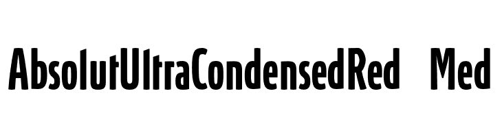 AbsolutUltraCondensedRed-Med  Скачать бесплатные шрифты
